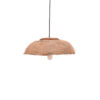 Ceiling light Pictere Inart abaca wood in natural color D50x20cm