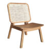 Chair Viborg pakoworld natural teakwood-natural rattan 60x75x87cm