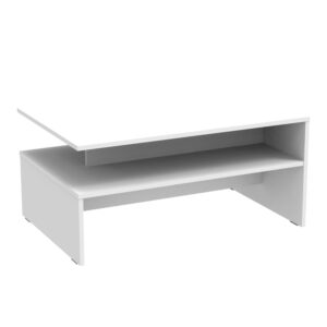 Coffee table Kolya pakoworld in white color 90x60x42.3cm