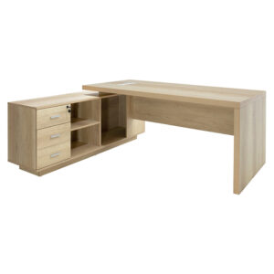 Commerical L shaped corner desk Minimal pakoworld 200x170x75cm