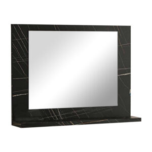 Kappa pakoworld melamine mirror in anthracite marble shade 64x6x47cm