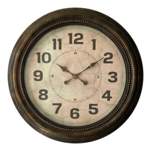 Napol Inart wall clock in antique black and gold tone D55.9x5.8cm