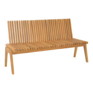 Polymorphic sofa-bench Jey pakoworld teak wood in natural shade 150x57.5x80cm