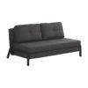 Sofa-bed Hafrene pakoworld anthracite fabric 151x94x71cm