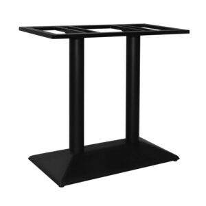 Soutenir pakoworld metal table base in black shade 80x40x72cm