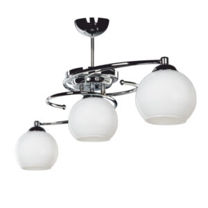 Three-light ceiling light PWL-0966 pakoworld E27 silver-white 80x27x34.5cm