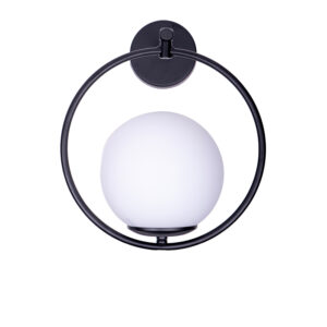 Wall lamp Blento pakoworld E27 black metal D20x20cm