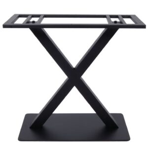 Wolver pakoworld metal table base in black shade 80x40x72cm