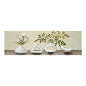 3D Canvas wall art Vase II Inart 150x3x50cm