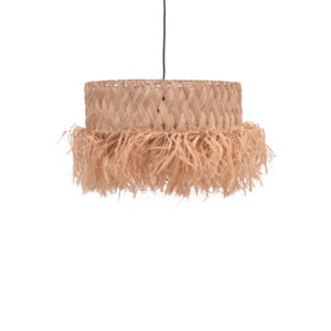 Annhele Inart sisal ceiling lamp in natural color D50x35cm