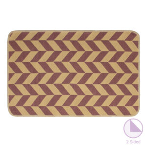 Bath mat PWC-0087 pakoworld beige-purple 80x50cm