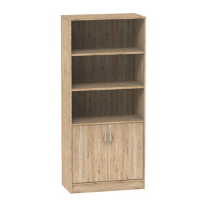 Bookcase Anze pakoworld natural melamine 80x40x180cm