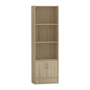 Bookcase Negan pakoworld sonoma melamine 57x33x180cm