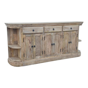 Buffet Freklian Inart natural solid mango wood 200x42x90cm