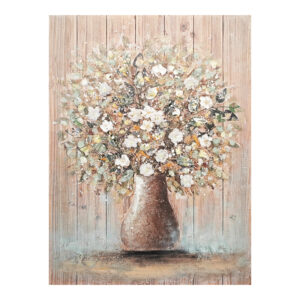 Canvas wall art Flowerpot I Inart 70x3x100cm