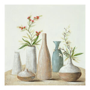 Canvas wall art Vase Inart 100x3x100cm