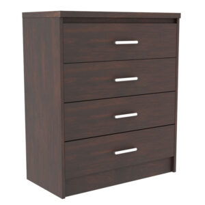 Chest f 4 drawers Olympus pakoworld  in walnut colour 80x40x95