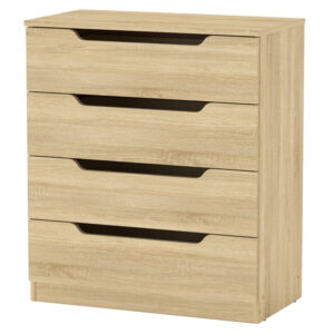 Chest of 4 drawers Azenor pakoworld sonoma 72x38x83cm