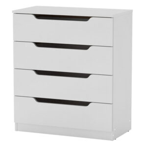 Chest of 4 drawers Azenor pakoworld white 72x38x83cm