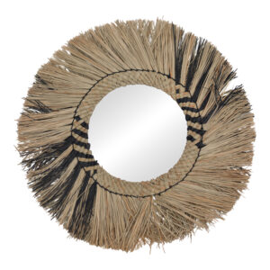 Cielro Inart mendong mirror in natural color D42x6cm