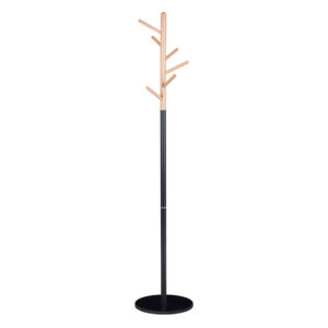 Coat Stand Marianna pakoworld metal black-natural D37x169cm