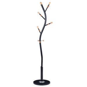 Coat Stand Sergio pakoworld metal black-natural D37x171cm