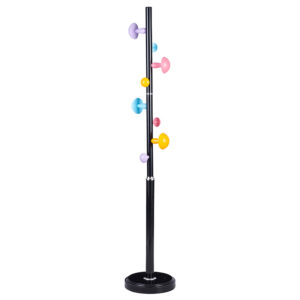 Coat Stand Violetta pakoworld metal black D31x167cm