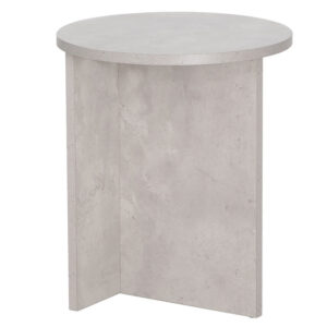 End table table Camila pakoworld black cement D40x48cm