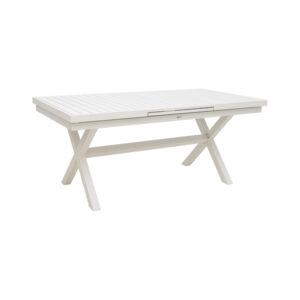 Expanding table Dagyn pakoworld white aluminum 180-240x90x76cm