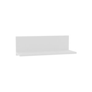 Fane pakoworld white melamine wall shelf 60x21.6x19.6cm