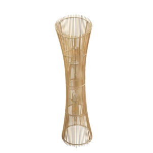 Floor lamp Gion Inart E27 bamboo in natural color D29.5x118cm