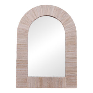 Koin Inart mirror banana wood in natural shade 78x78x8cm