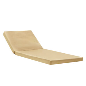 Lounger sunbed Sadie pakoworld fabric beige 65x185x7cm