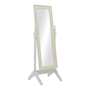 Malone Inart mirror antique white color mdf 55x50x160cm