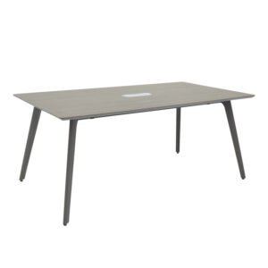 Meeting table professional Denith pakoworld dark grey-walnut 180x100x75cm