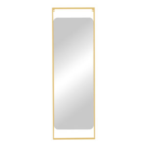 Mirror Piza Inart gold iron glass 45x2x140cm