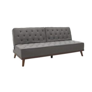 Sofa bed Marco pakoworld in grey fabric 180x80x80cm