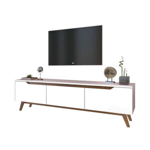 TV unit Kasandra pakoworld white walnut 180x35x48