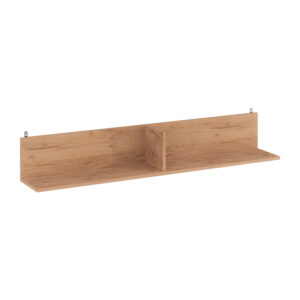 Wall shelf Drowel pakoworld in oak color 130x21.6x20cm