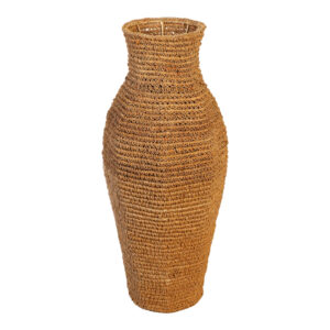 Wamer Inart jute vase in natural shade 35x35z85cm