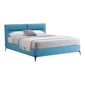 006 000047 5 Double bed Ikina pakoworld velvet in petrol color 160x200cmIndoor furniture > Beds