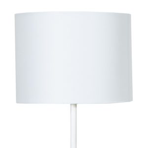009 000038 2 9 Metal floor lamp Oliver pakoworld Ε27 with white shade D33x149cmLighting > Floor