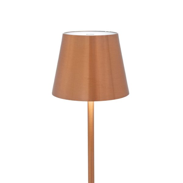 009 000109 2 5 Brave pakoworld LED touch table lamp rechargeable rose gold D10x35cmLighting > Table