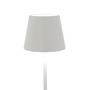 009 000110 2 6 Brave pakoworld LED touch table lamp rechargeable white D10x35cmLighting > Table