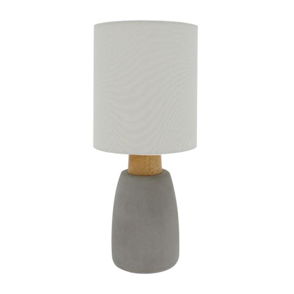 009 000116 7 Table lamp Insight pakoworld E27 grey D22.8x50.8cmSPRING OFFERS