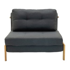 024 000009 2 8 Fancy pakoworld armchair-bed with charcoal fabric 95x98x70cmIndoor furniture > Armchair bed