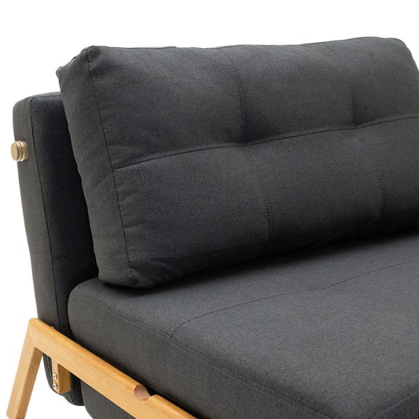 024 000009 4 8 Fancy pakoworld armchair-bed with charcoal fabric 95x98x70cmIndoor furniture > Armchair bed
