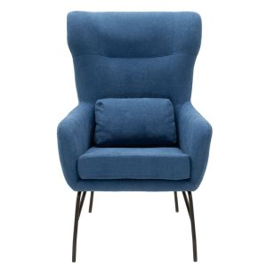 024 000014 3 3 Armchair Rimbo pakoworld fabric in blue color 66x81x102cmIndoor furniture > Living room armchairs
