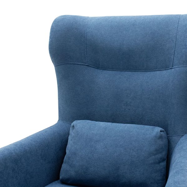 024 000014 4 3 Armchair Rimbo pakoworld fabric in blue color 66x81x102cmIndoor furniture > Living room armchairs