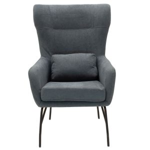 024 000015 3 2 Armchair Rimbo pakoworld fabric in grey color 66x81x102cmIndoor furniture > Living room armchairs